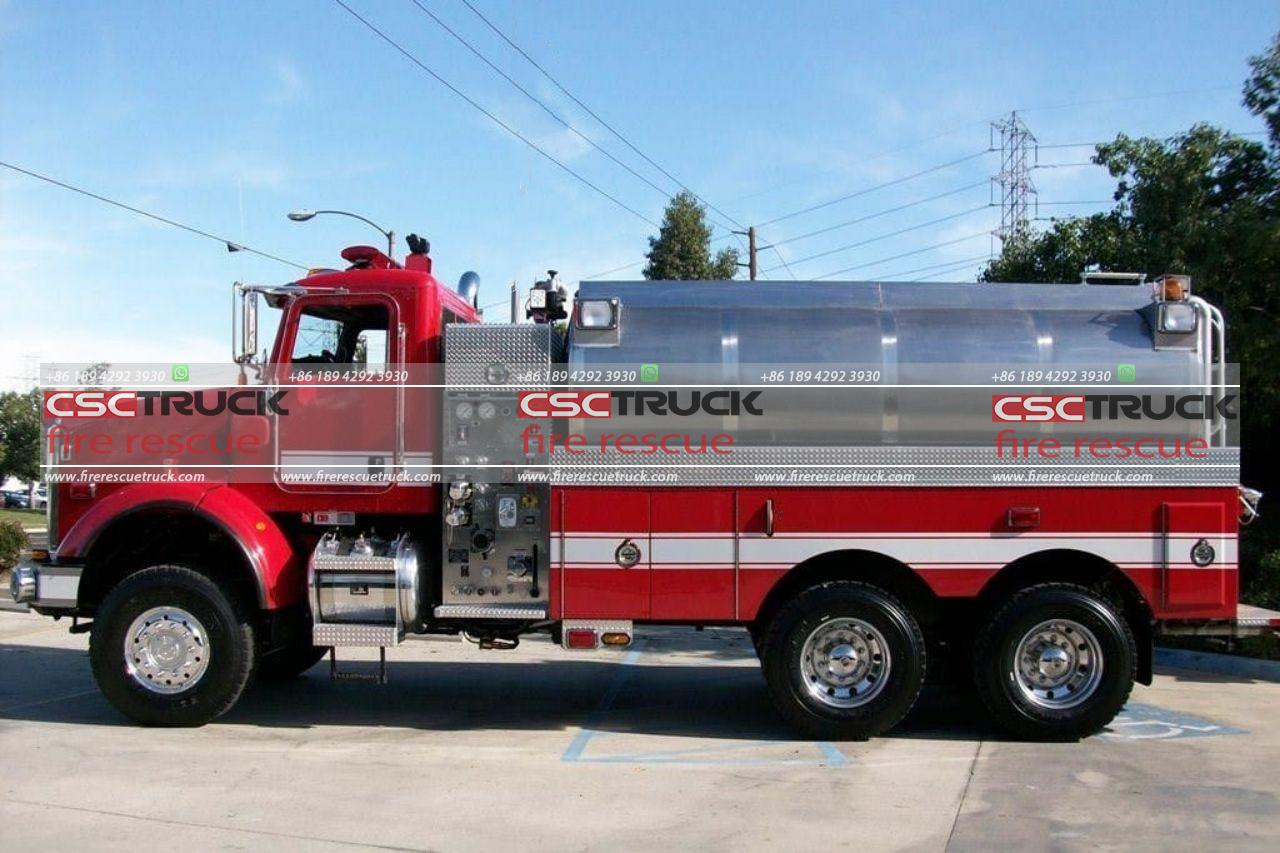 Tank fire truck