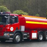 Water bowser fire truck