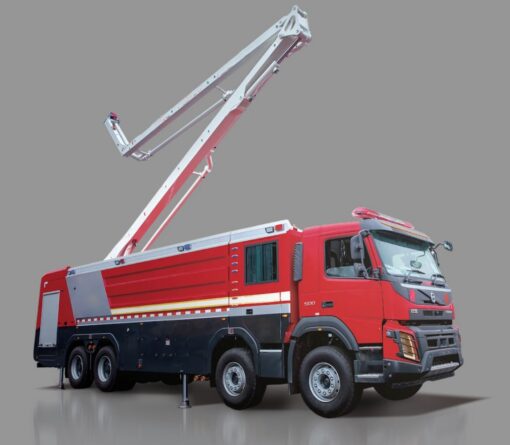 VOLVO 50m Water Tower Fire Truck (3)