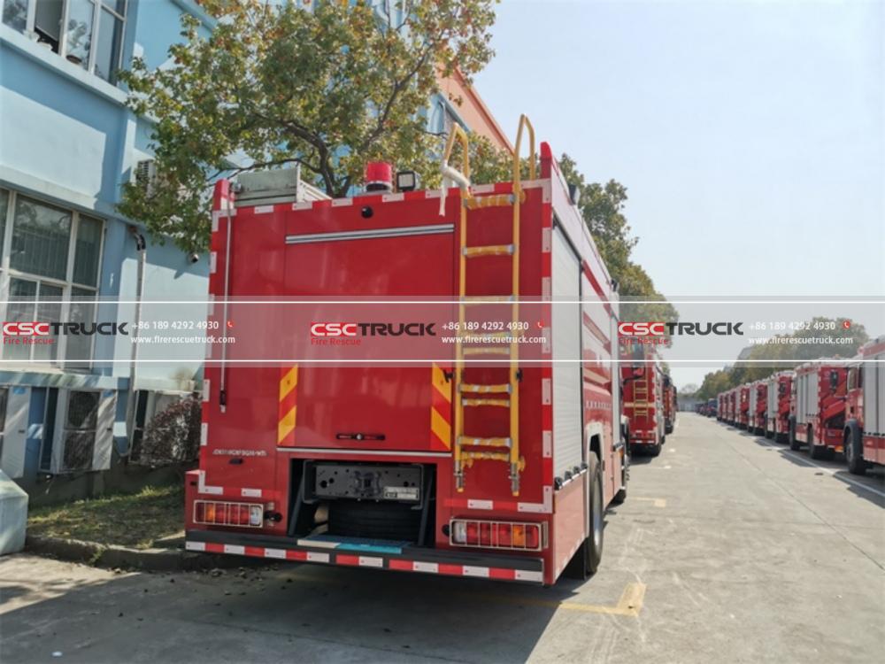6 Wheelers 8000 Liters Water Fire Truck (3)
