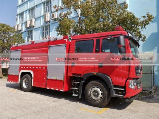 6 Wheelers 8000 Liters Water Fire Truck