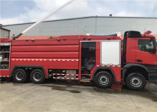Benz 10000 Liters Water Foam Fire Truck (2)