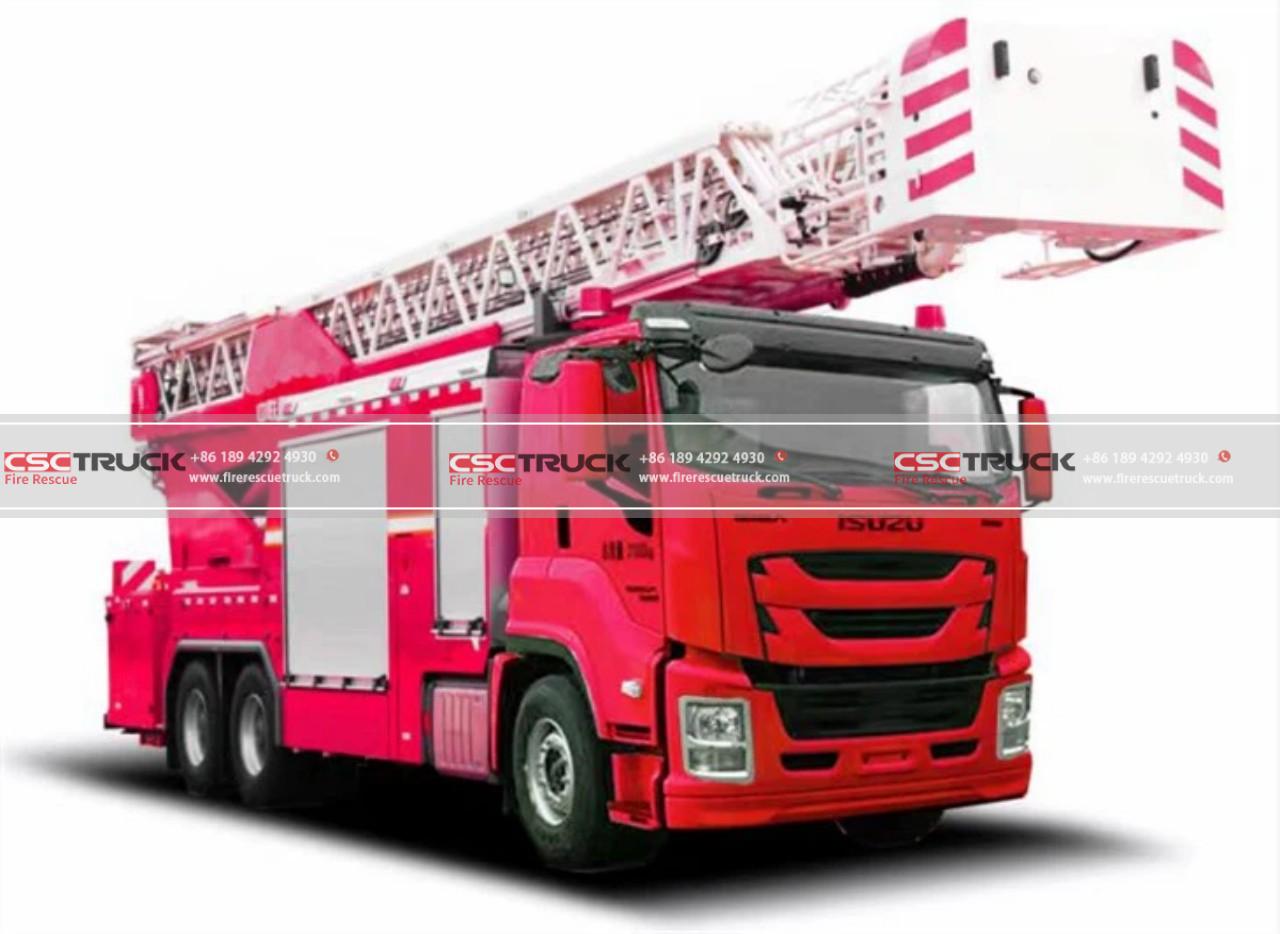 isuzu 54m aerial ladder fire truck