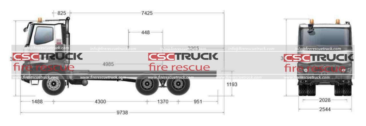 32M Water Tower Fire Truck Upper Body (5) 32M Water Tower Fire Truck Upper Body (5)