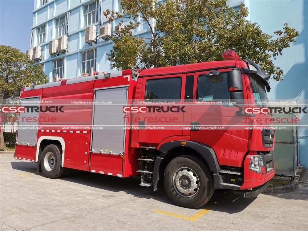 6 Wheelers 8000 Liters Water Fire Truck