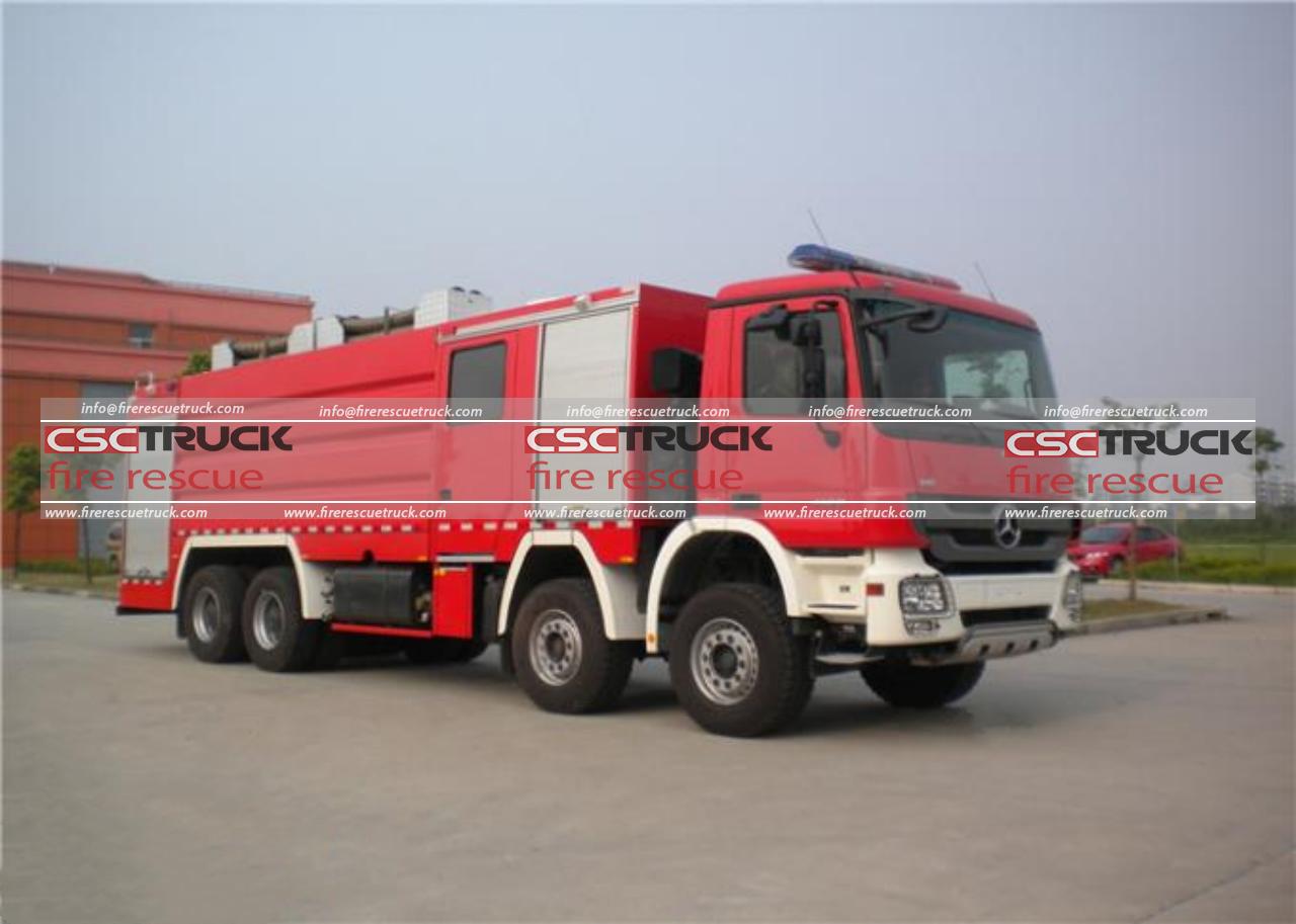 Fire Truck With Hose and Firefighter main image 0