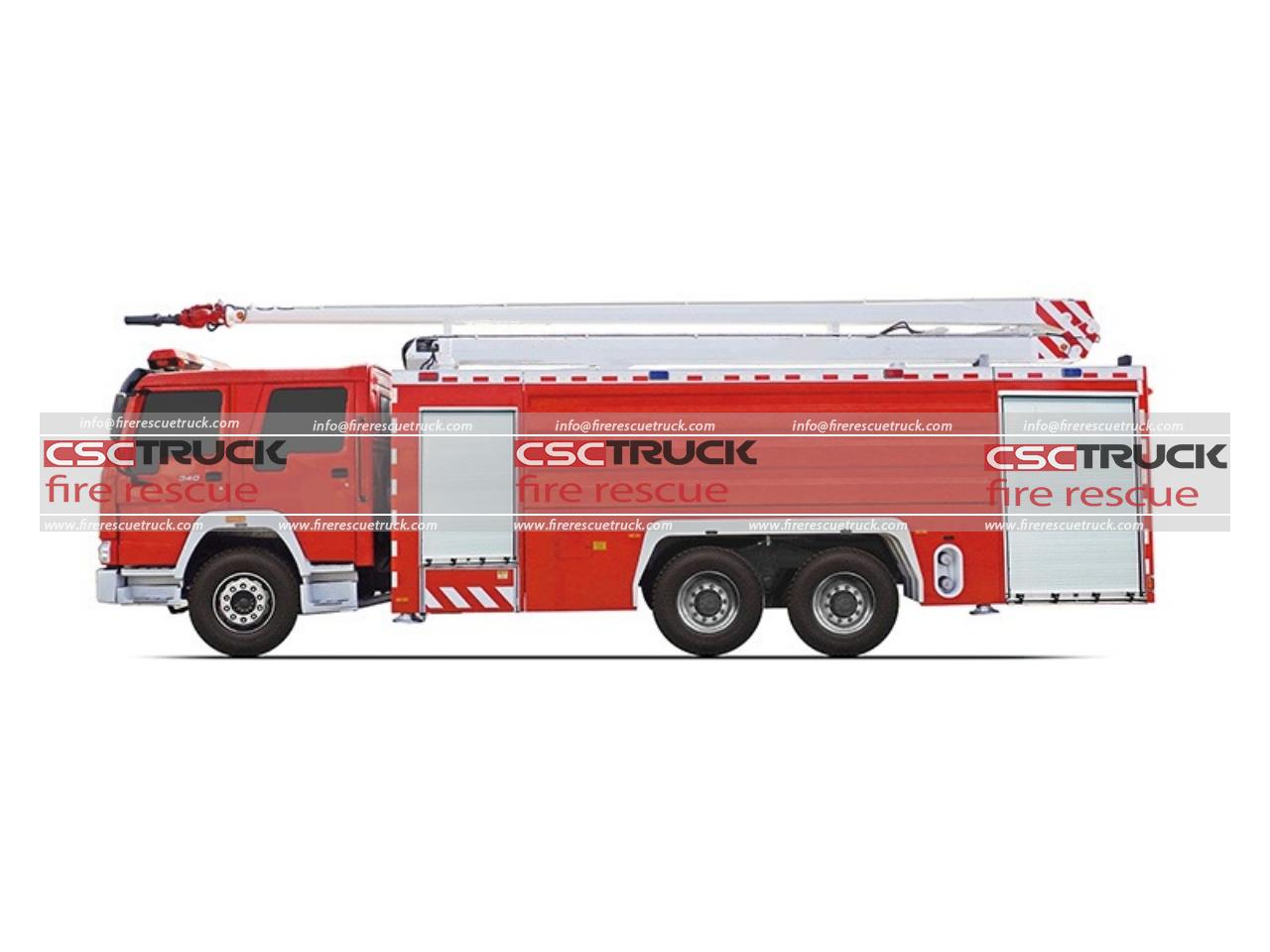 HOWO 14Ton Water and Foam Tower Fire Truck HOWO 14Ton Water and Foam Tower Fire Truck