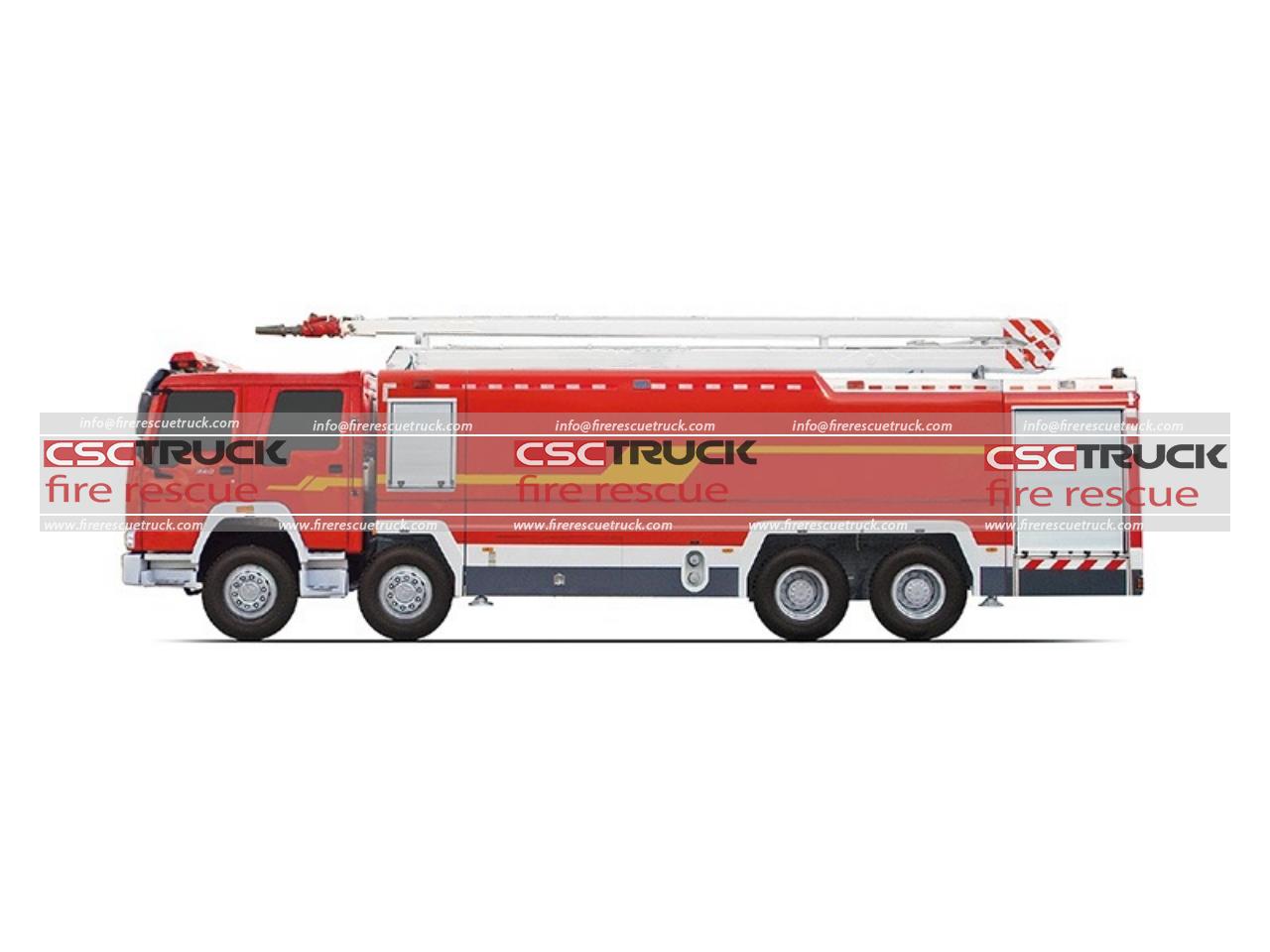 HOWO 20Ton Water and Foam Tower Fire Truck HOWO 20Ton Water and Foam Tower Fire Truck
