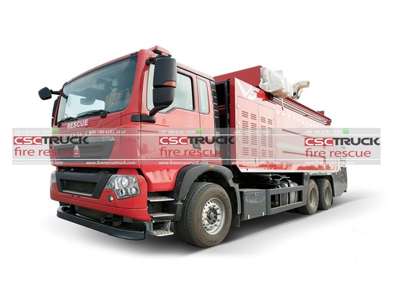 HOWO Emergency Rescue Fire Truck HOWO Emergency Rescue Fire Truck