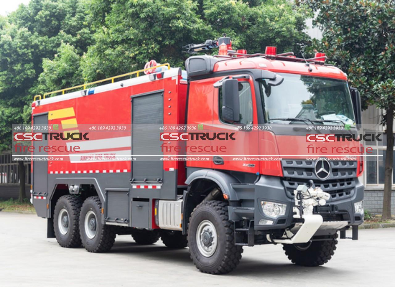 Benz 6x6 ARFF Airport Fire Truck (2)