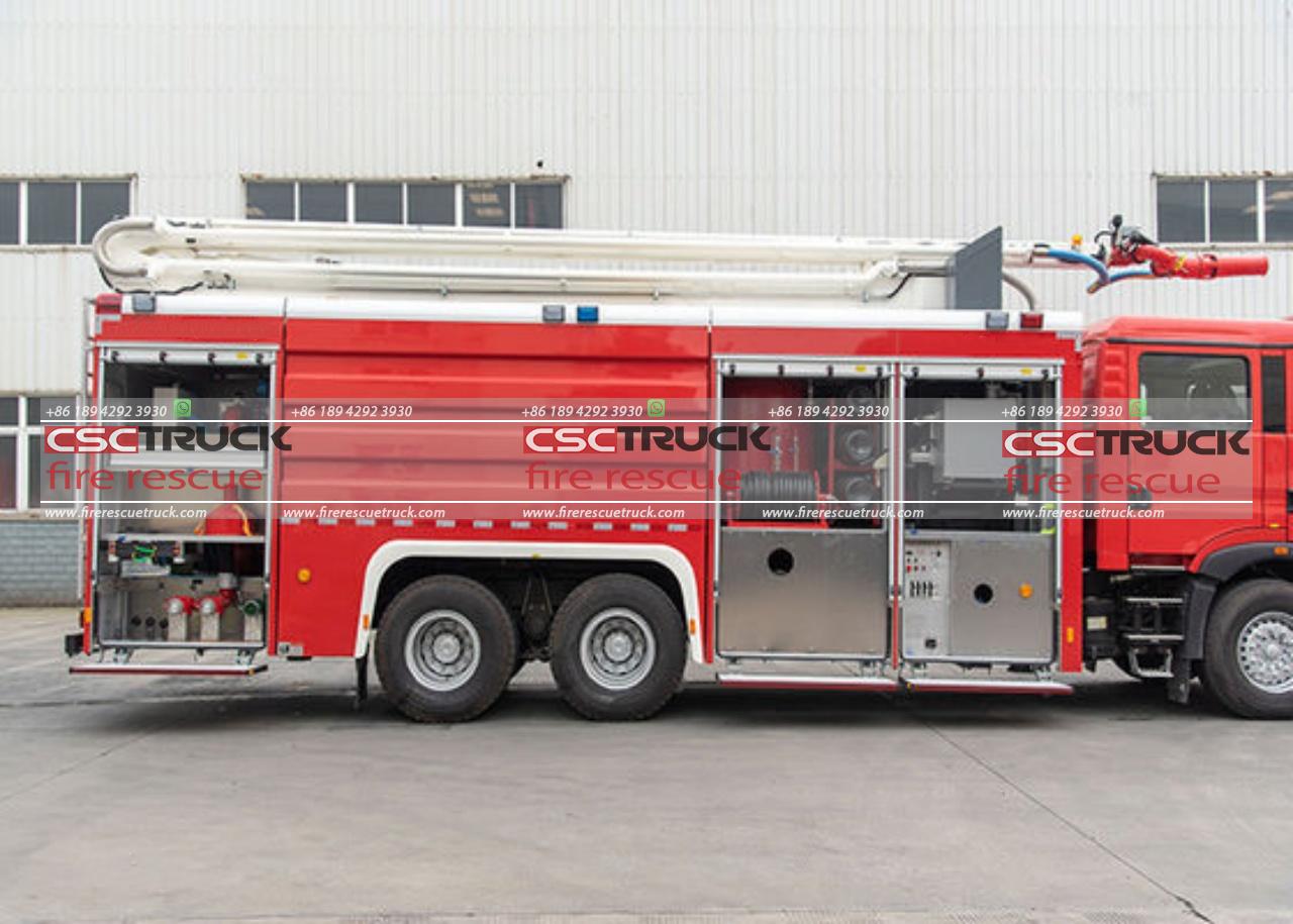 HOWO 20M Water Tower Fire Fighting Truck (3) HOWO 20M Water Tower Fire Fighting Truck (3)