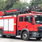 Ladder Fire Truck: Essential Information on Ladder Fire Trucks for Urban Fires MAN 18M Aerial Ladder Fire Truck