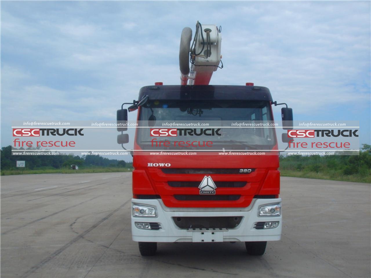 HOWO 25M Water Foam Tower Fire truck (3) HOWO 25M Water Foam Tower Fire truck (3)