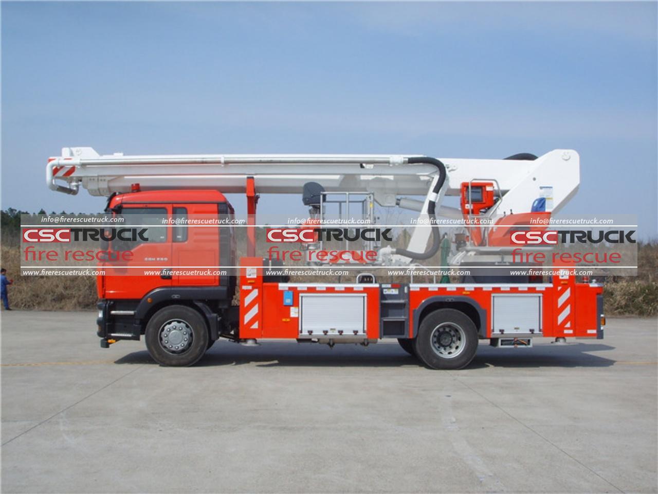 SITRAK 32M Small Aerial Platform Fire Truck (4) SITRAK 32M Small Aerial Platform Fire Truck (4)