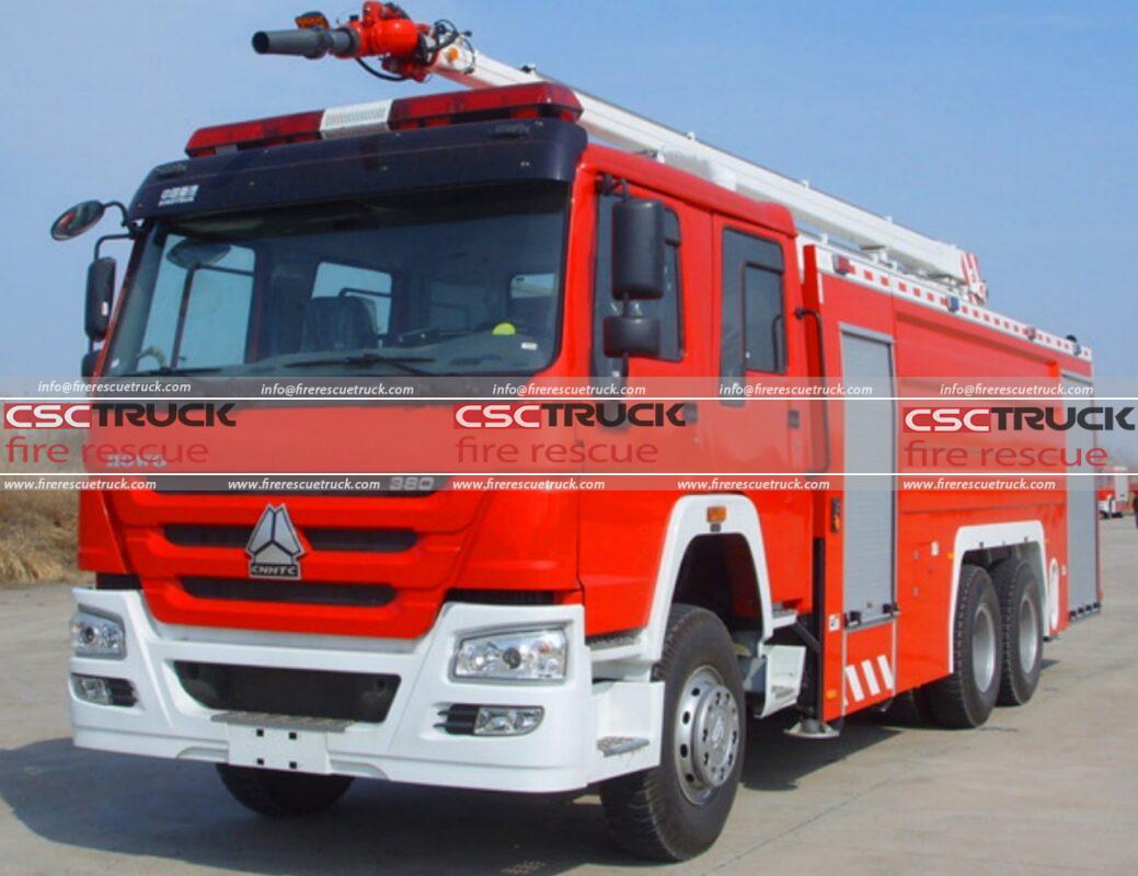 HOWO 20M Water Foam Fire and Truck