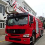 HOWO 32M Water Foam Tower Fire Truck