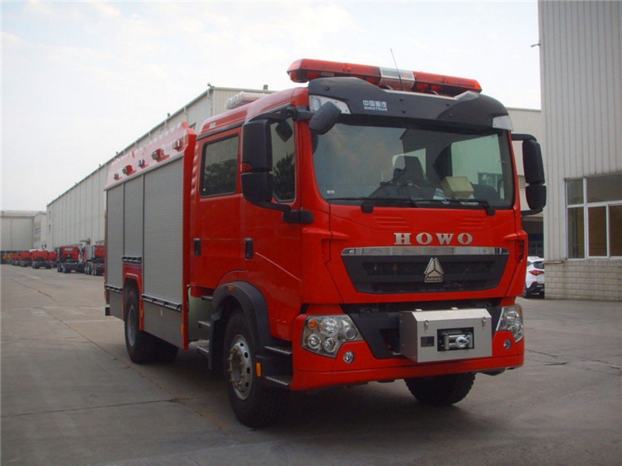 HOWO 5Ton CAFS Fire Truck (2)