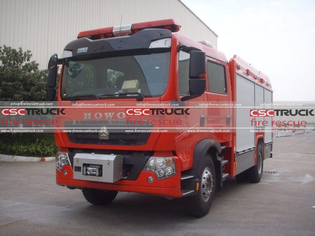 HOWO 5Ton Foam Fire Truck