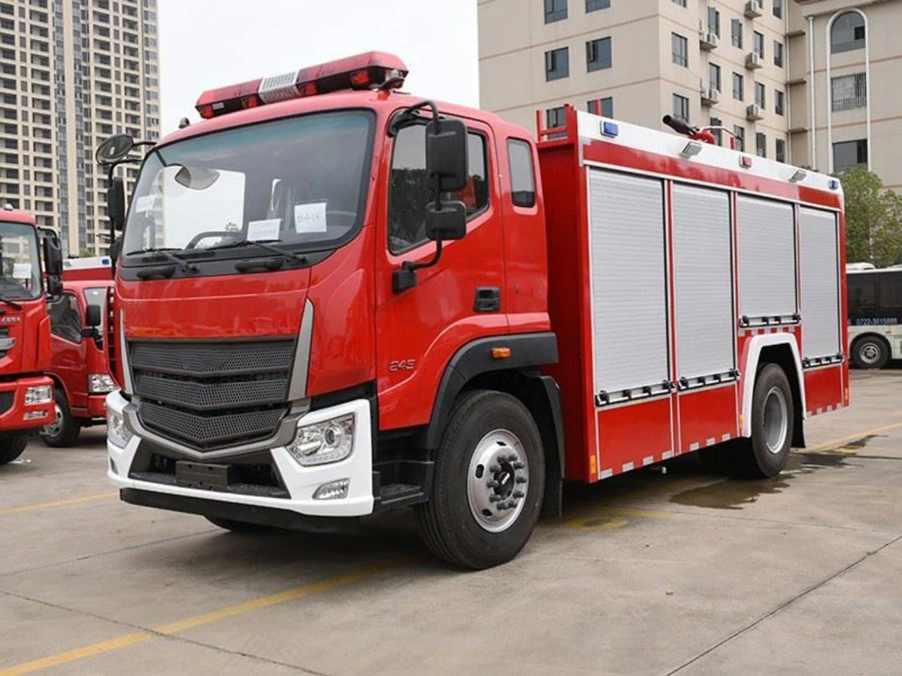 foam fire truck