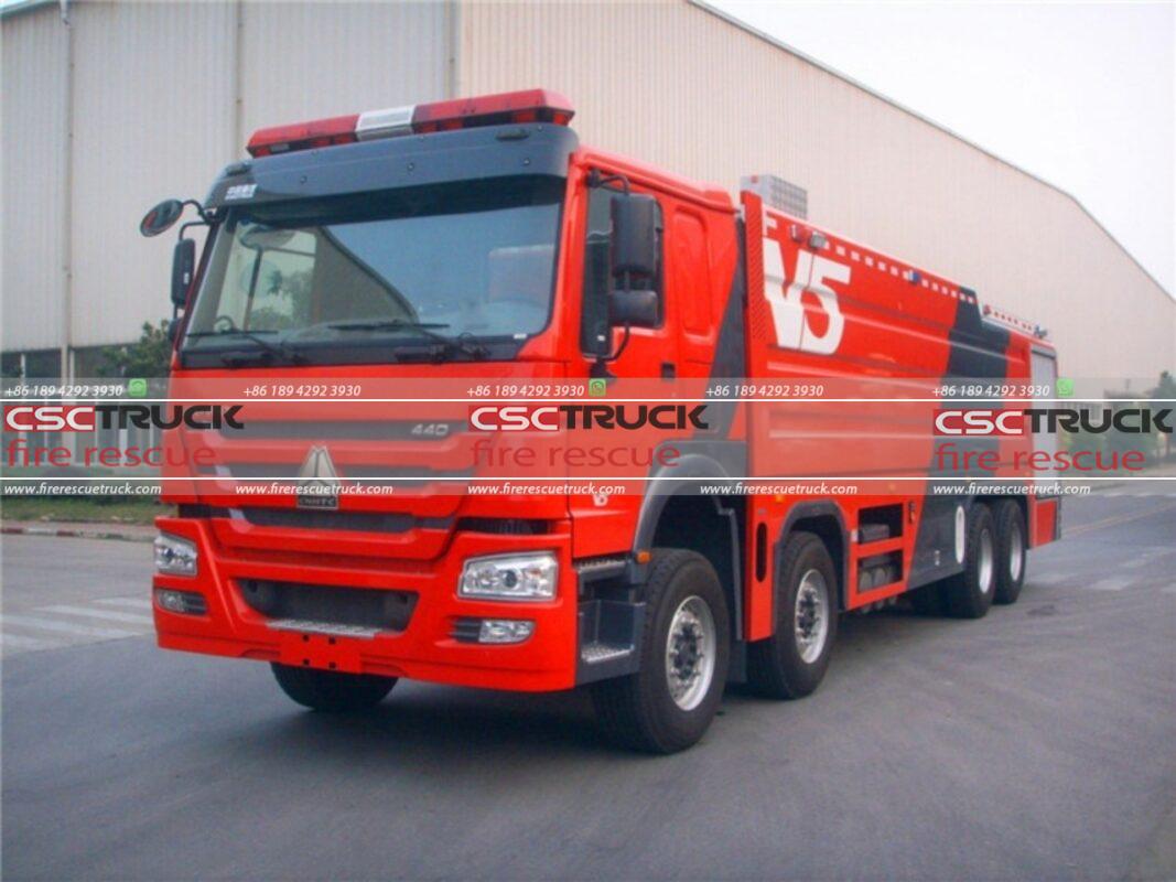 12 Wheelers 25Ton Foam Fire Engine