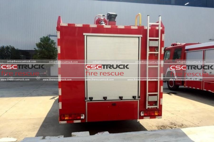 280-Horsepower 10-Liter Engine — HOWO 8-ton Single-Axle Water Tank Fire ...
