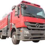 What is the Average Height of a Fire Truck? Benz 8Ton Foam Fire Truck
