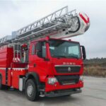 HOWO 34M Aerial Platform Fire Engine (2)