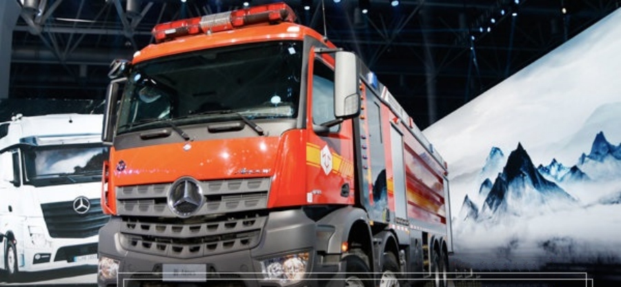 Mercedes-Benz Arocs All-terrain Chassis, 578-horsepower Fire Truck!