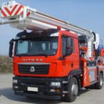 What is the Minimum Radius for a Fire Truck? SITRAK 32M Small Aerial Platform Fire Truck