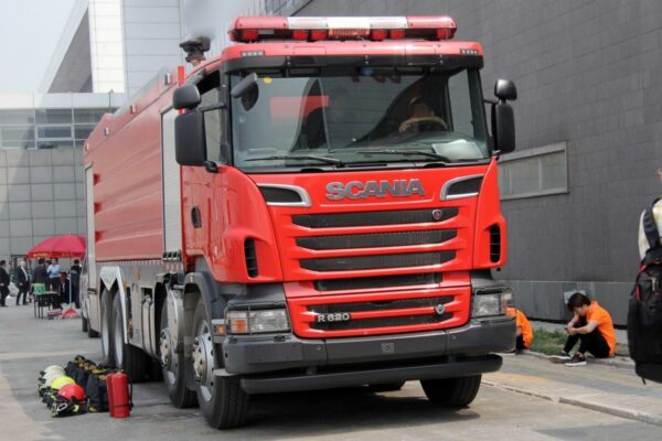 SCANIA R620 8x4 620-horsepower Fire Truck — as Fast as a Sports Car!