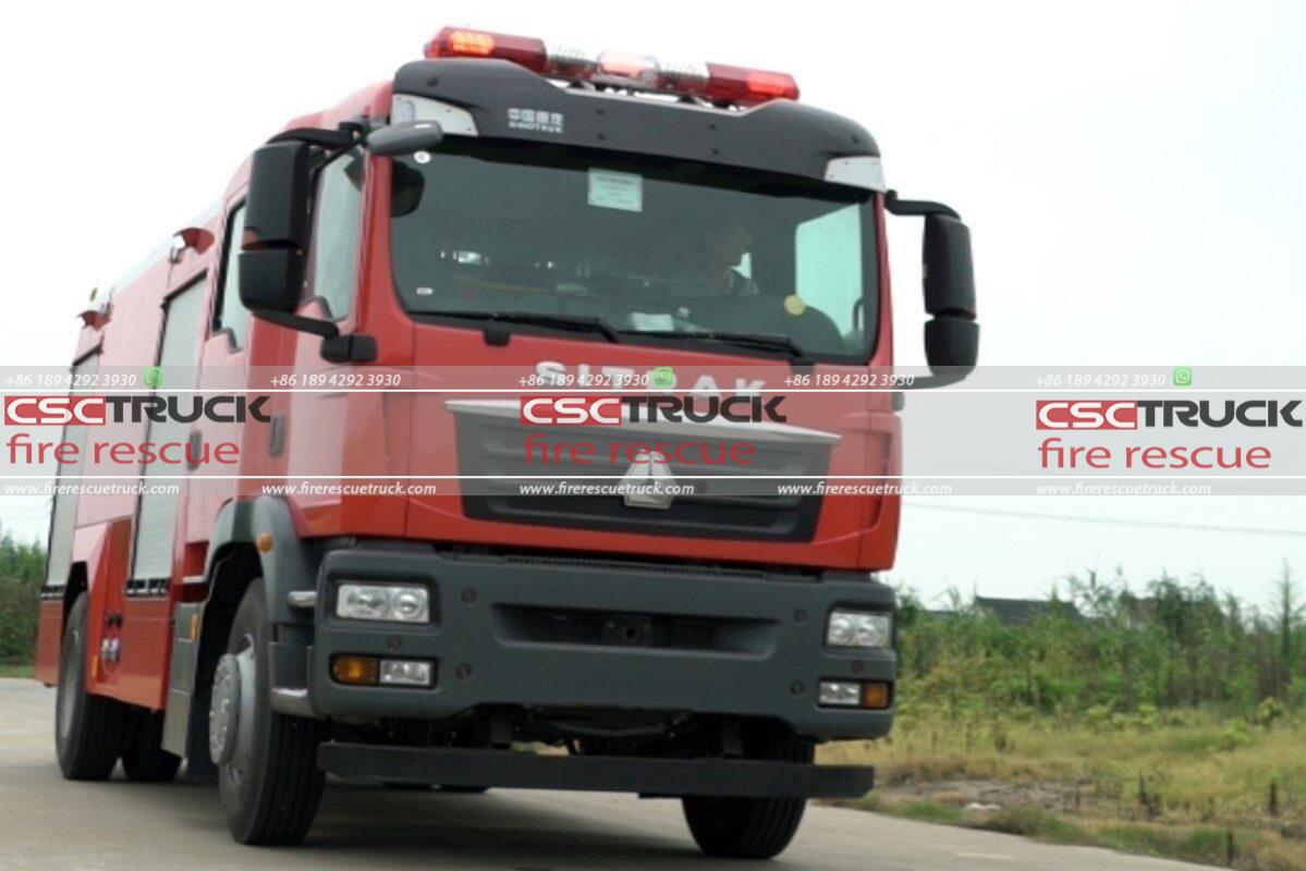 SITRAK 440HP EURO VI Fire Truck — A Vanguard in Urban Rescue!