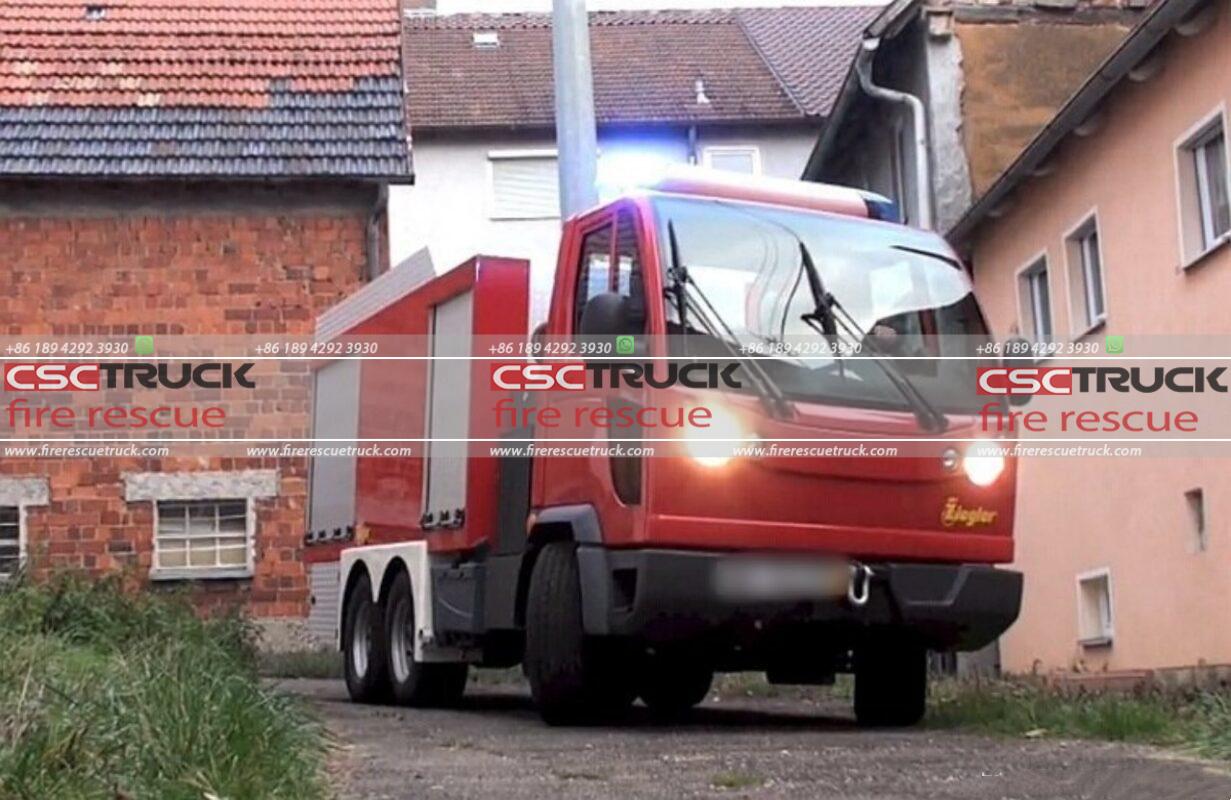 The World's Smallest 3-axle Fire Truck — the 5.97m Ziegler Water Tank Fire Truck