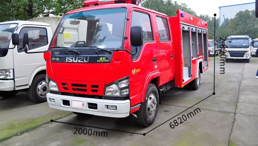 4×2 ISUZU Fire Truck, Imposing Appearance!