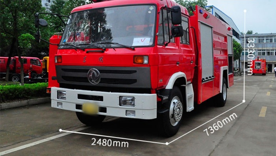 6000L Dongfeng 153 Double-Row Water Tanker Fire Truck, Luxurious Appearance! (2)