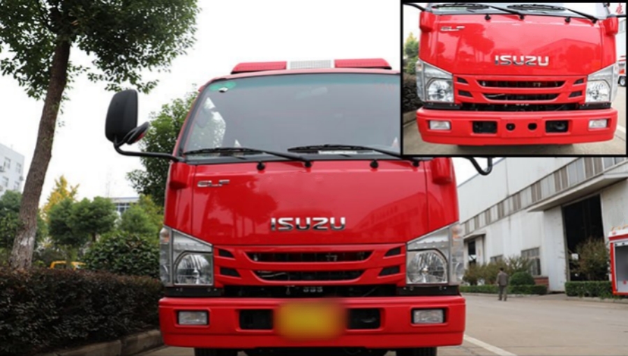 Appearance and Chassis Review of the ISUZU Double-Row EURO VI Foam Fire Truck (3)