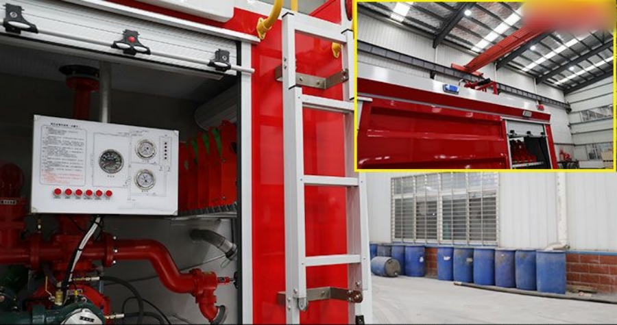 Dongfeng K7 Double-Row EURO VI 5 Ton Water Tanker Fire Truck – Efficient Firefighting! (9)