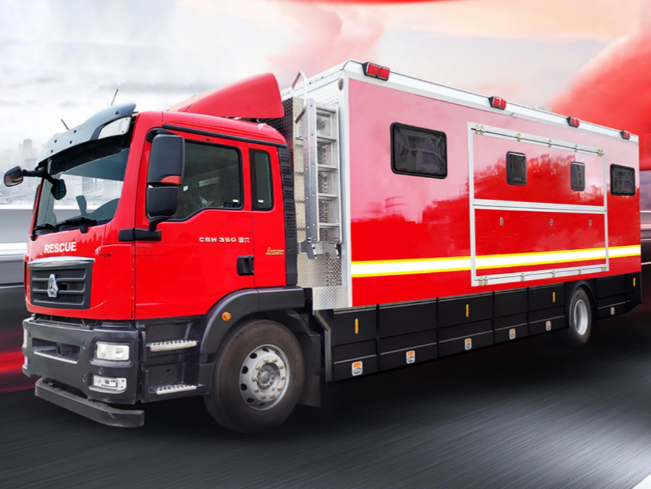 Emergency Rescue Mobile Laundry Truck