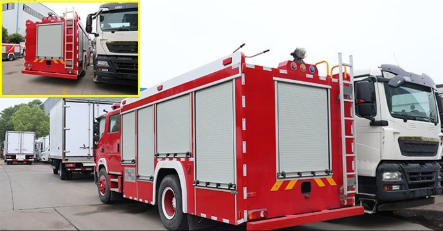 Foton Aumark Double-Cabin Euro VI 6 CBM Foam Fire Truck — A Firefighting Powerhouse! (8)