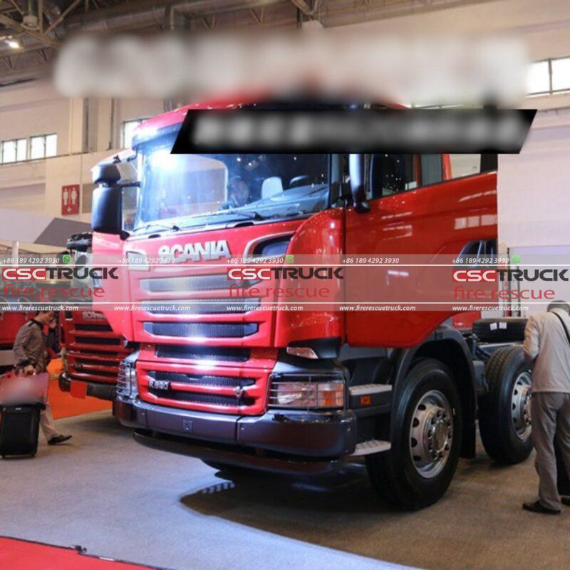 High-capacity Water Foam Fire Truck with Dedicated 8x4 Scania R620 V8 Chassis