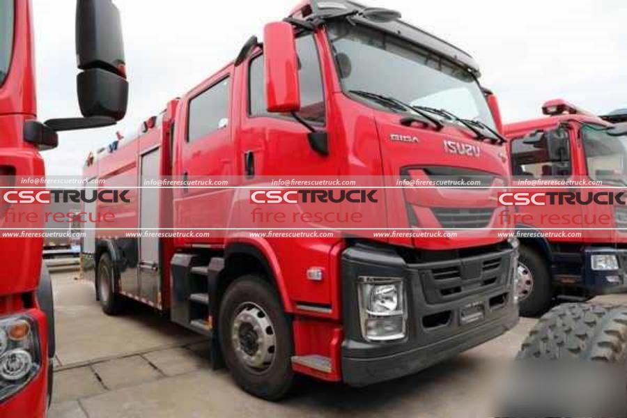 ISUZU GIGA Double-Cab EURO VI 7CBM Foam Fire Truck — អ្នកជំនាញខាងភ្លើងឆេះប្រេងខ្នាតធំ!