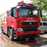 Sinotruk HOWO EURO VI 32M Aerial Water Tower Fire Truck – The Long-Arm Hero!