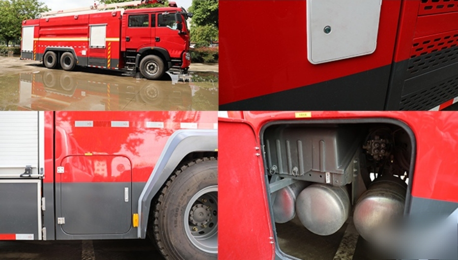 Sinotruk HOWO EURO VI 32M Aerial Water Tower Fire Truck – The Long-Arm Hero! (5)