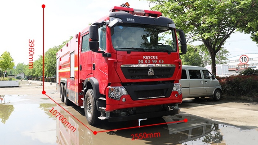 Sinotruk HOWO EURO VI 32M Aerial Water Tower Fire Truck – The Long-Arm Hero!