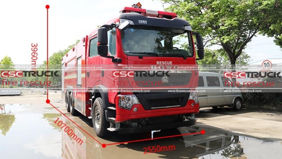 Sinotruk HOWO EURO VI 32M Aerial Water Tower Fire Truck – The Long-Arm Hero!