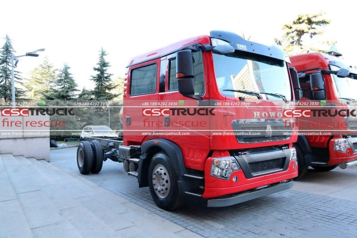 The SINOTRUK HOWO T5G 4-Door Fire Truck Dedicated Chassis, Shake up the Market!