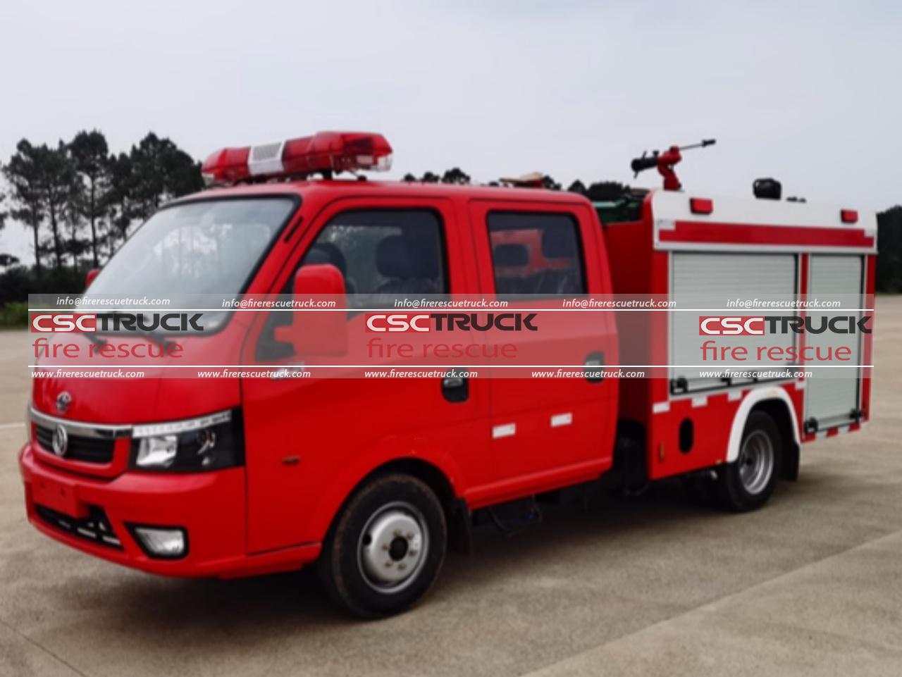 1ton Mobile Water Tank Fire Truck