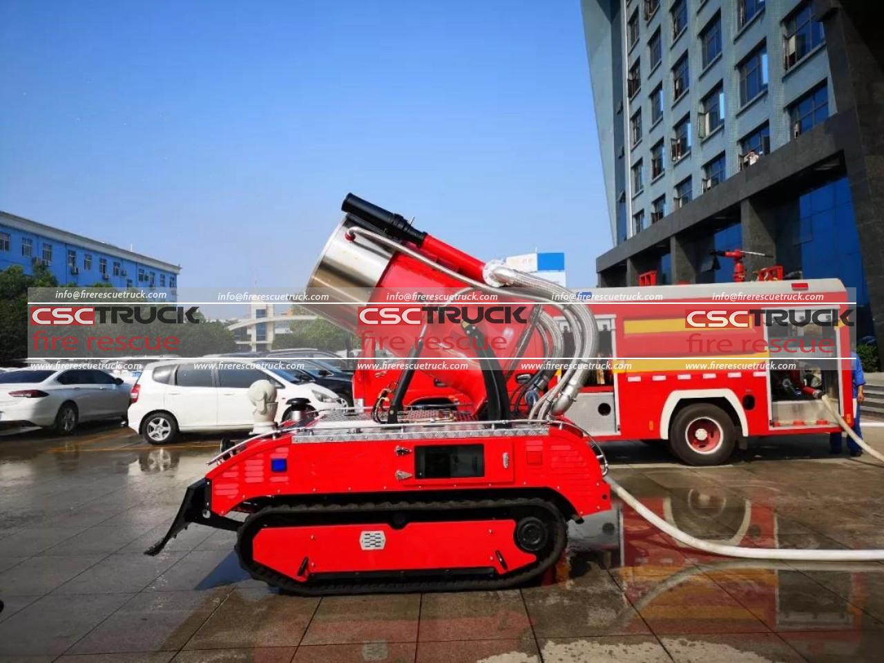 ٽريڪ ٿيل دونھين ڪڍڻ واري بچاءُ واري باهه روبوٽ، آر سي فائر ٽرڪ! - باهه ...