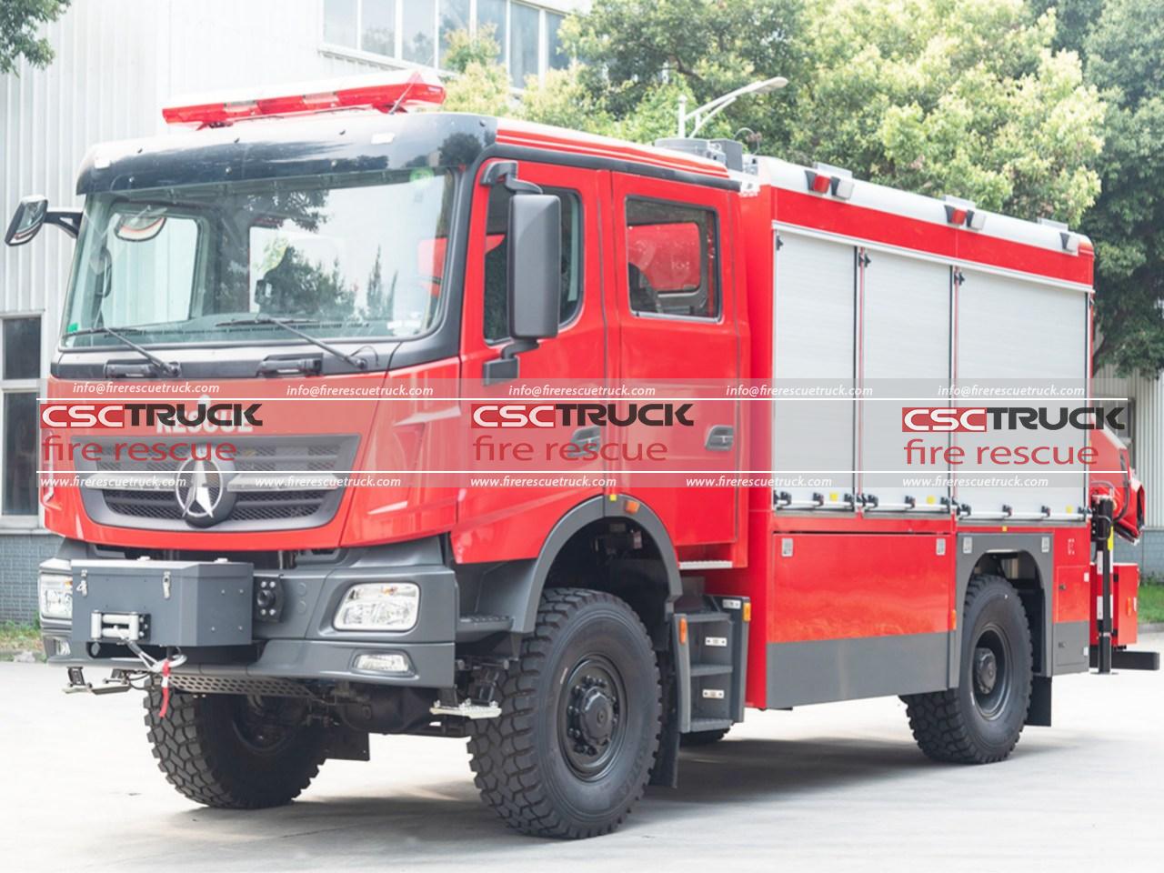 4x4 Rescue Truck Mounted 6ton PALFINGER Crane