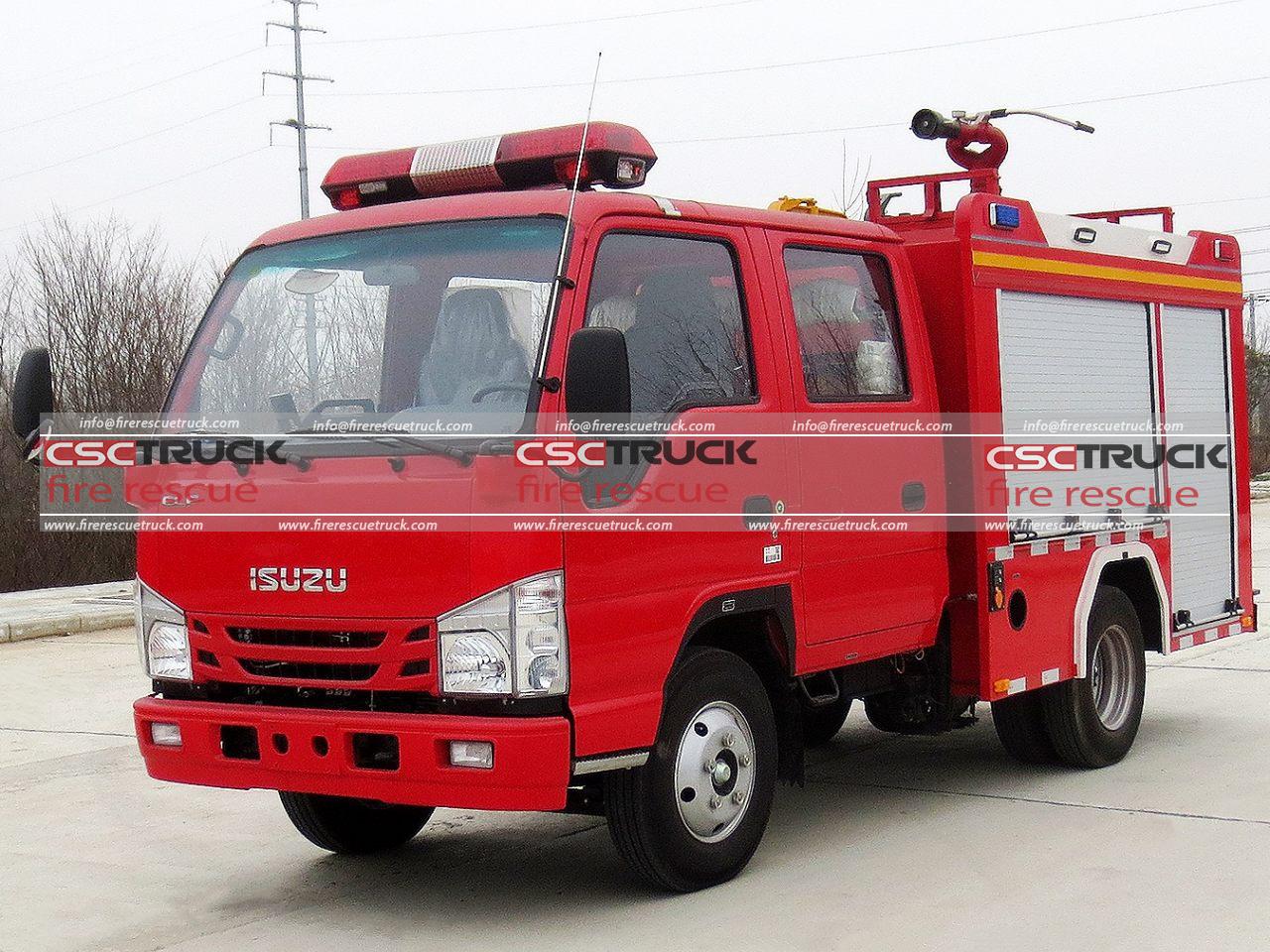 ISUZU ELF 2CBM Water Tender Fire Truck