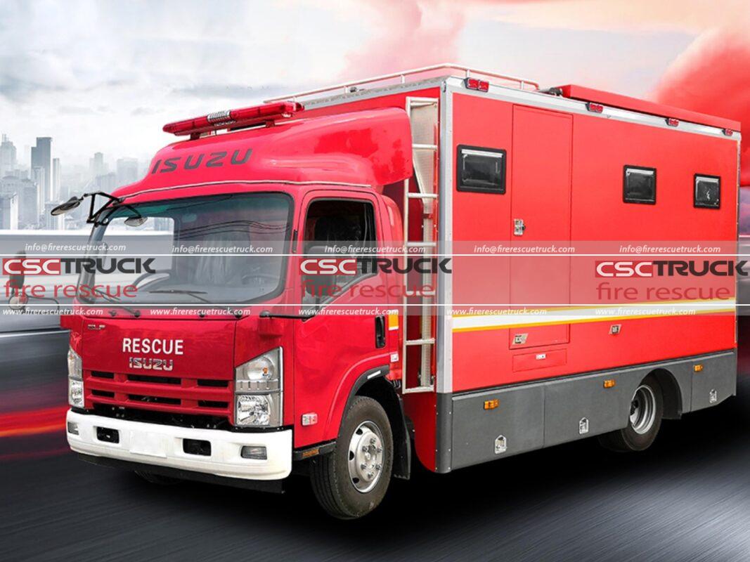 ISUZU Emergency UAV Drone Carrier Vehicle